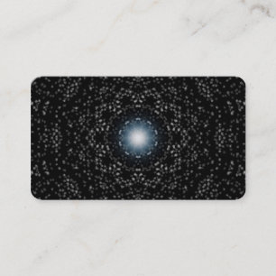 Grey Stars on Black Designer Business Cards