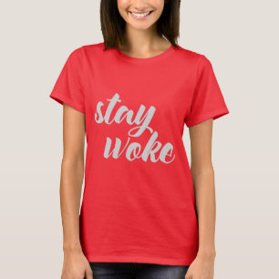 Grey Stay Woke T-Shirt