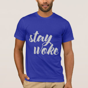 Grey Stay Woke T-Shirt