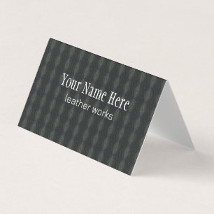 Grey steel seamless pattern business card