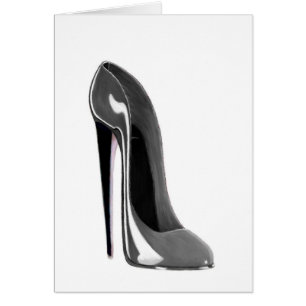 Grey Stiletto Shoe