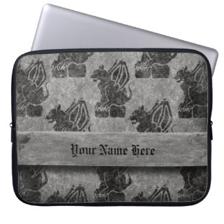 Grey Stone Gargoyles Laptop Sleeve