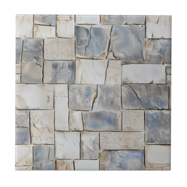 Grey Stone Pattern Tile (Front)