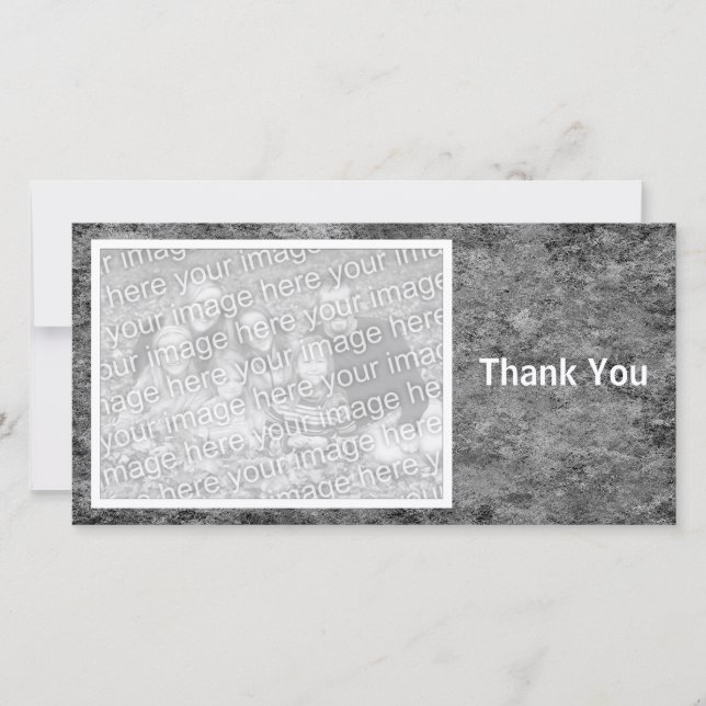 Grey Stone Thank You Card (Front)