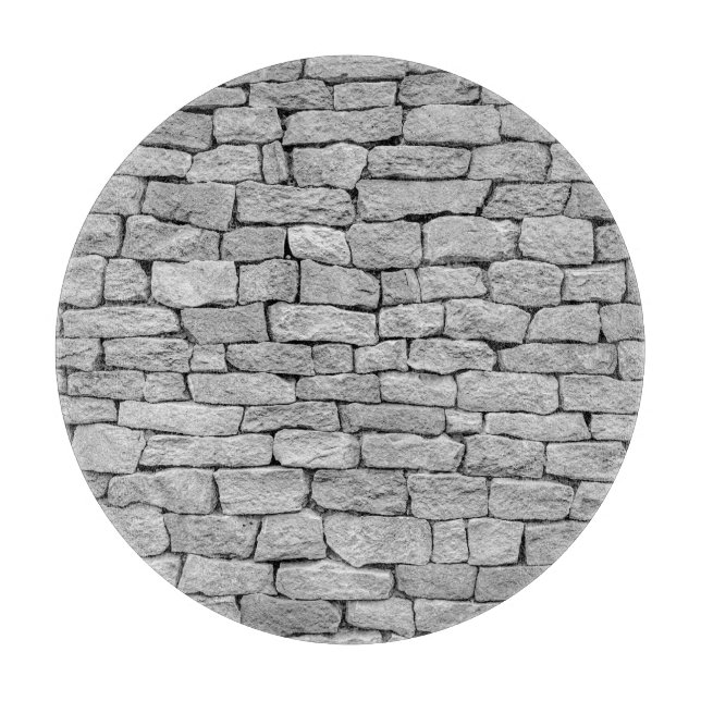 Grey stone wall, abstract background. cutting board (Front)