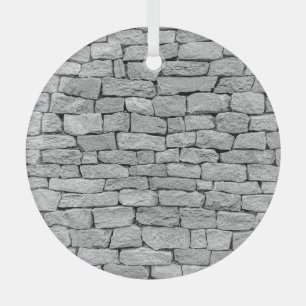 Grey stone wall, abstract background. glass tree decoration
