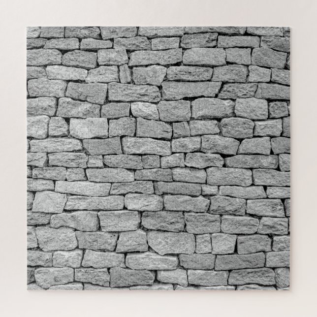 Grey stone wall, abstract background. jigsaw puzzle (Vertical)