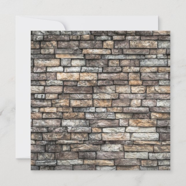 Grey Stone Wall Card (Front)