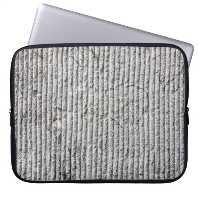 Grey stone wall texture. Texture of stone wall wit Laptop Sleeve (Front)