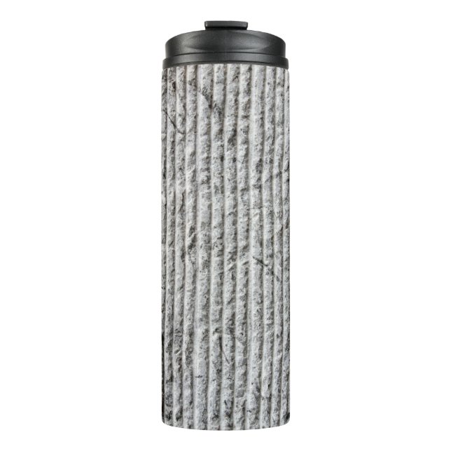 Grey stone wall texture. Texture of stone wall wit Thermal Tumbler (Front)