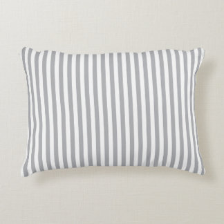 Grey Stripe Decorative Cushion