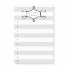 Grey Stripe Personalised To-Do List