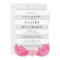Grey Stripe & Pink Peony Baby Shower Invitation