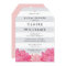 Grey Stripe & Pink Peony Bridal Shower Invitation