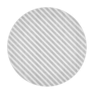 Grey Striped Cutting Board