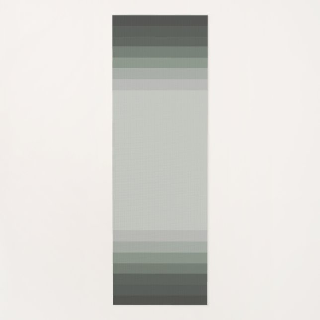 Grey striped multi-tone yoga mat (Front)