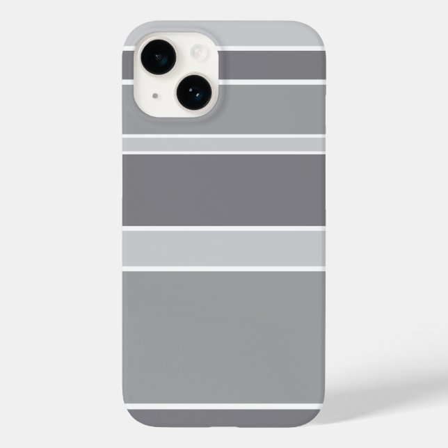 Grey stripes Case-Mate iPhone case (Back)