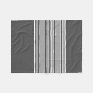 Grey Stripes Centre - Modern Vibe CAN edit colour Fleece Blanket