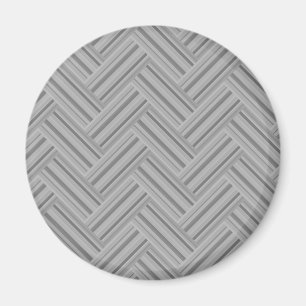Grey stripes double weave pattern magnet