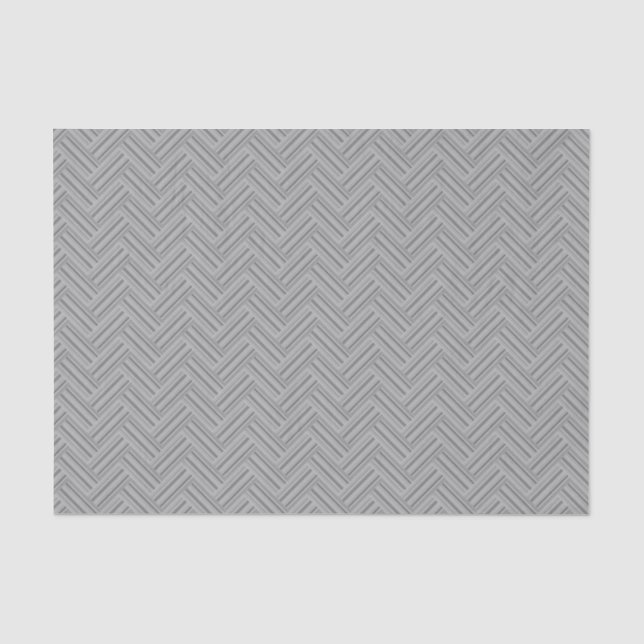Grey stripes double weave pattern tissue paper (Front)