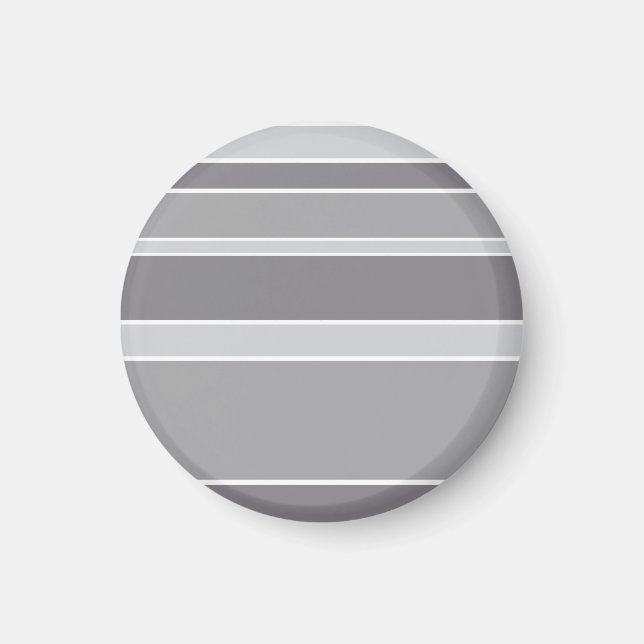 Grey stripes magnet (Front)