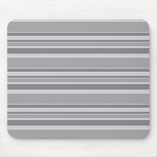 Grey stripes mouse mat (Front)
