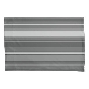 Grey stripes pillowcase