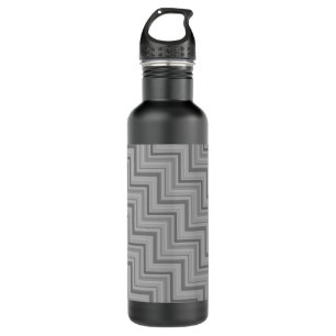 Grey stripes stairs pattern 710 ml water bottle