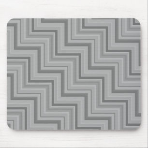 Grey stripes stairs pattern mouse mat
