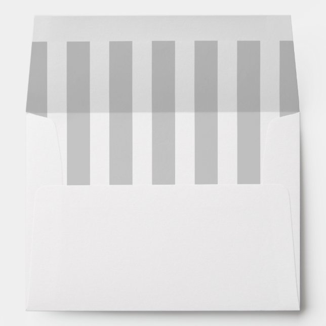 Grey Stripes with any colour you choose! 5x7 env Envelope (Back (Bottom))