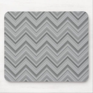 Grey stripes zigzag pattern mouse mat