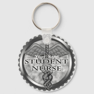 Grey Student Nurse Key Ring