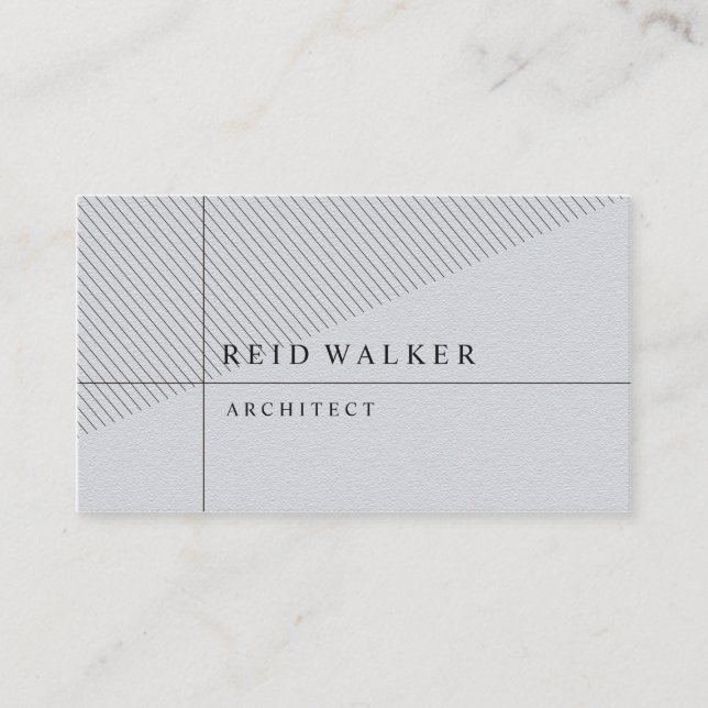 Grey Stylish Business Card (Front)