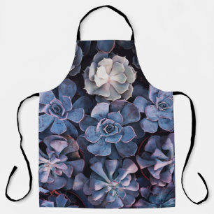 Grey succulents apron