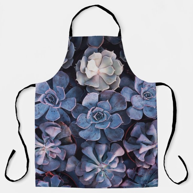 Grey succulents apron (Front)