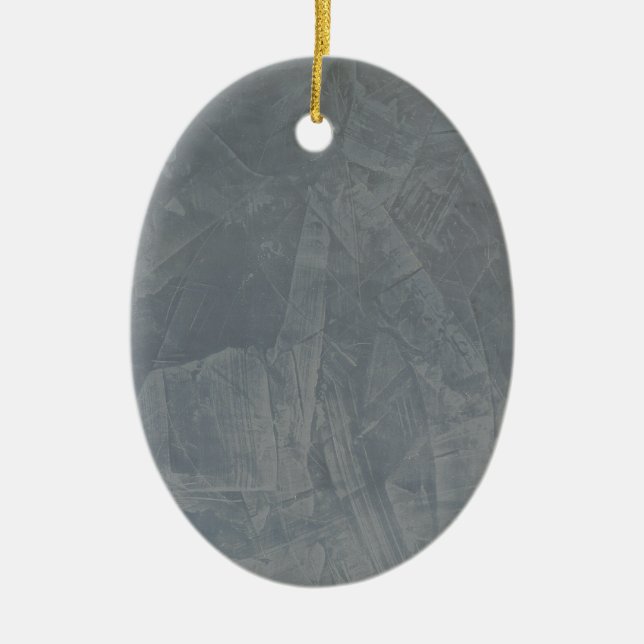 Grey Suede Ceramic Tree Decoration (Front)