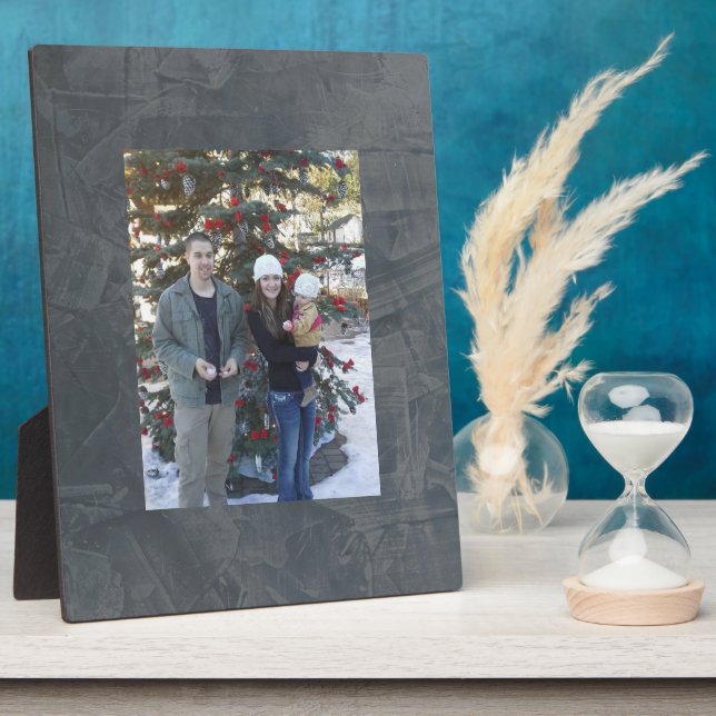 Grey Suede Plaque (Side)