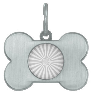 Grey Sun Burst Spinning Wheel Customise This Pet Tag