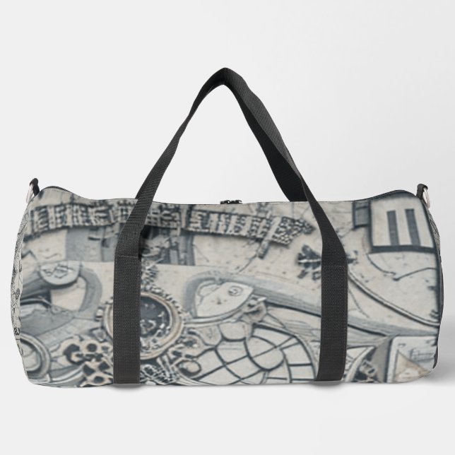 Grey Surialism Duffle Bag (Front)