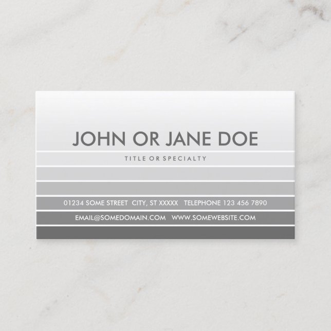 grey swatch business card (Front)