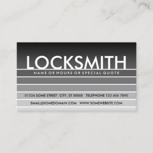 grey swatch LOCKSMITH Business Card