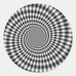 GREY SWAY DESIGN II CLASSIC ROUND STICKER