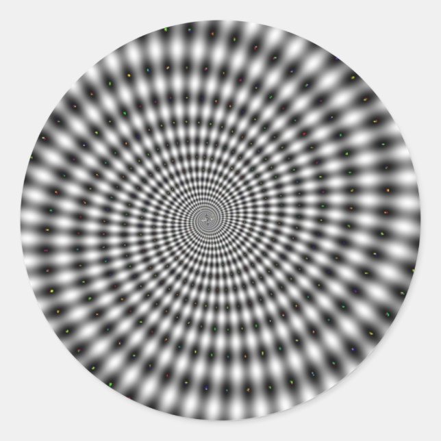 GREY SWAY DESIGN II CLASSIC ROUND STICKER (Front)