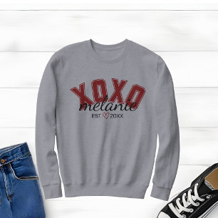Grey Sweatshirt with University and Script Type