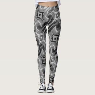 Grey Swirl Leggings