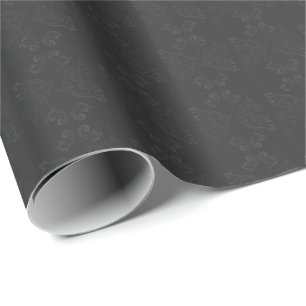 Grey Swirls Wrapping Paper