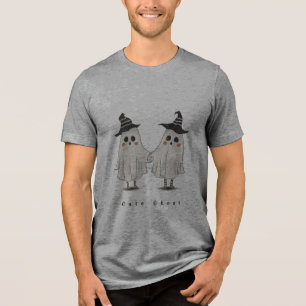 grey t shirt with hallowen design