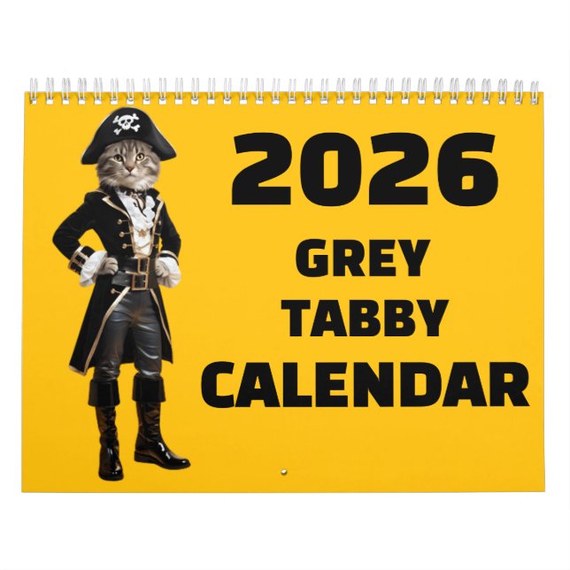 Grey Tabby Calendar (Cover)