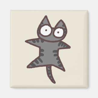 Grey Tabby Cat Magnet