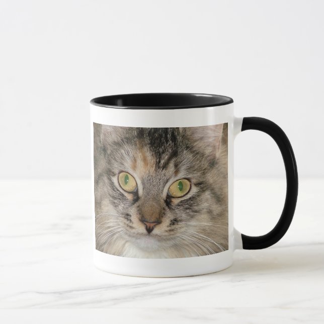 Grey Tabby Cat Mug (Right)